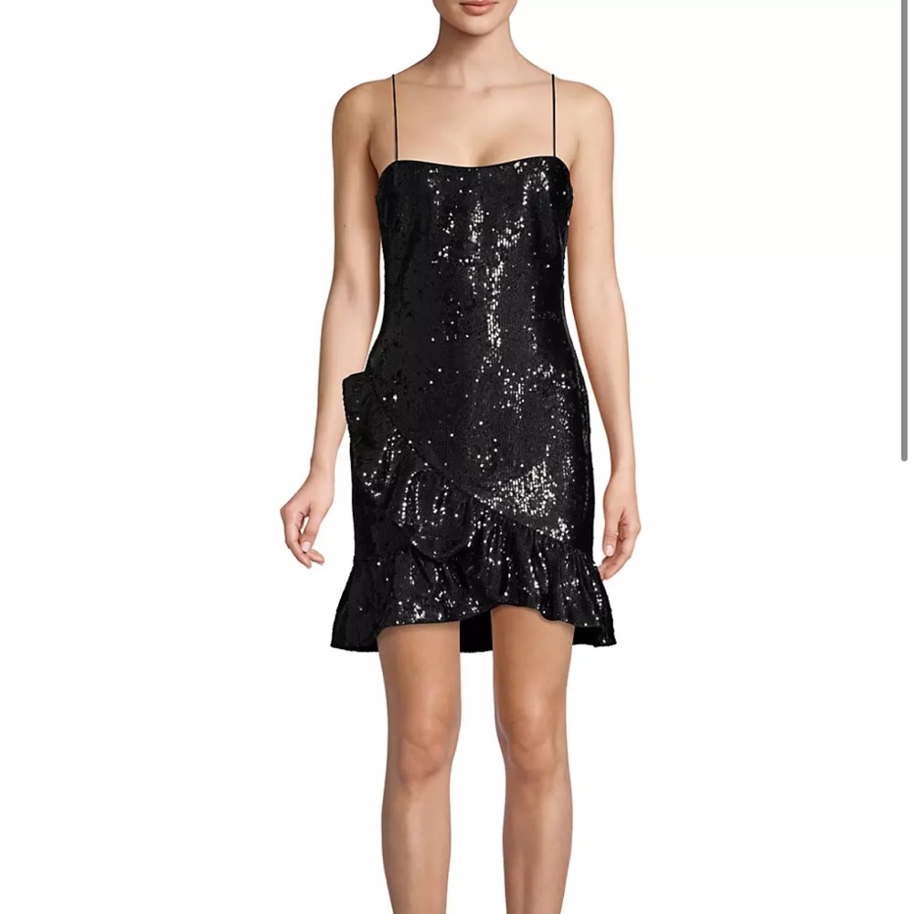 Likely Lilia Ruffle Mini Sequin Dress